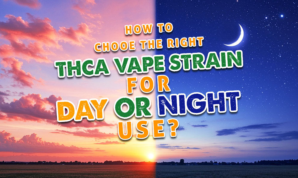 How Do You Choose the Right THCA Vape Strain for Day or Night Use? Blog image