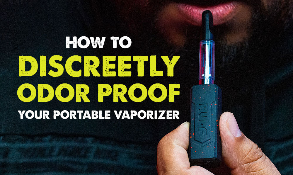 blog title headliner with man holding Wulf KODO Vaporizer
