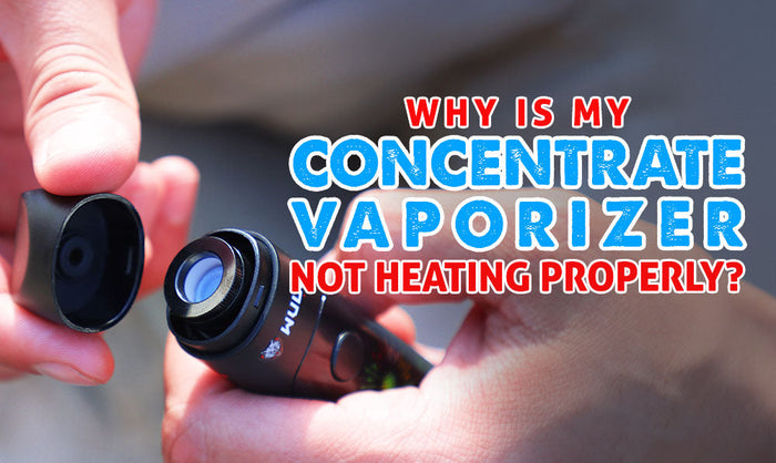 ¿Por qué mi vaporizador de concentrados no calienta correctamente?