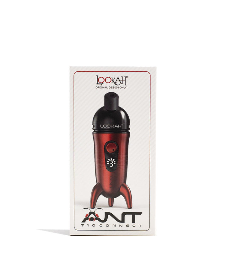 Red Lookah Ant Wax Pen Packaging Front View on White Background