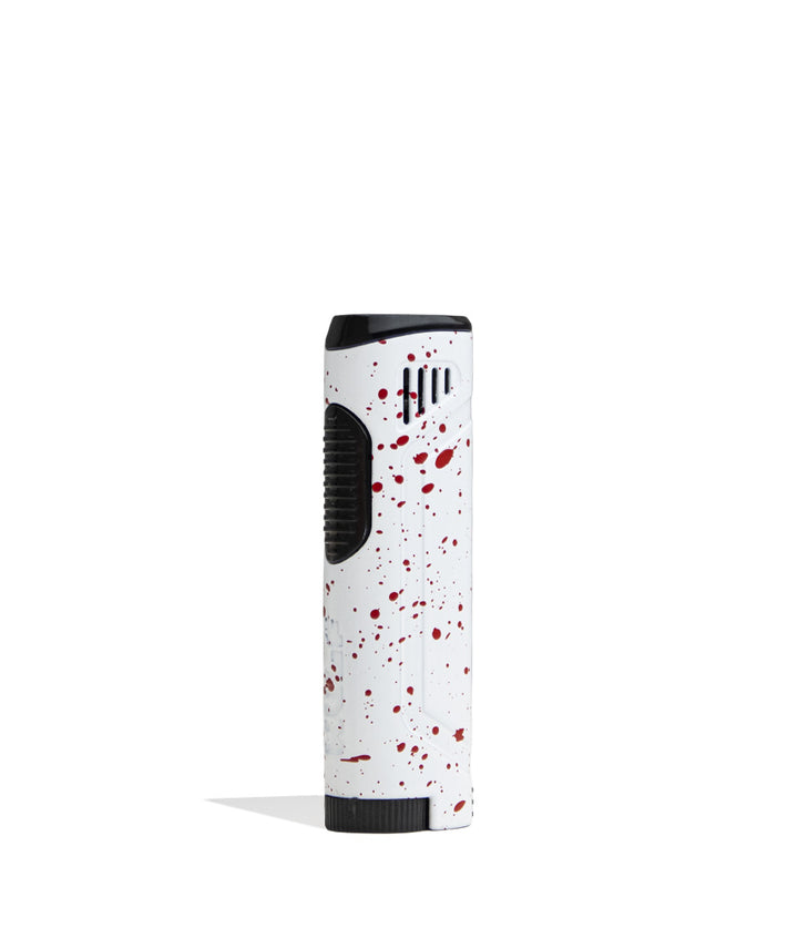 White Red Spatter side view Wulf Mods Blitz Butane Powered Torch on white background