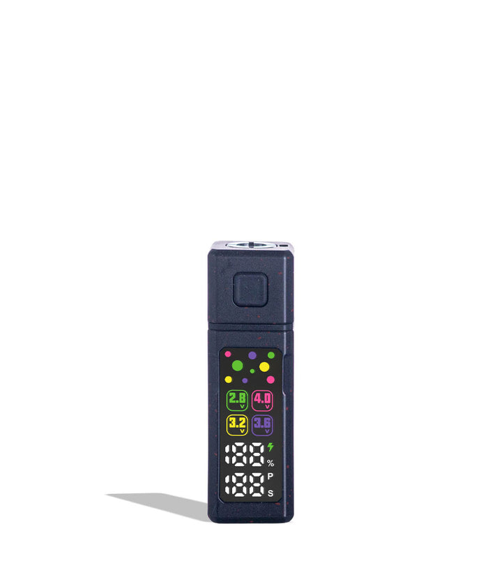 Black Red Spatter Wulf Mods Grid 510 Variable Voltage Battery on white background