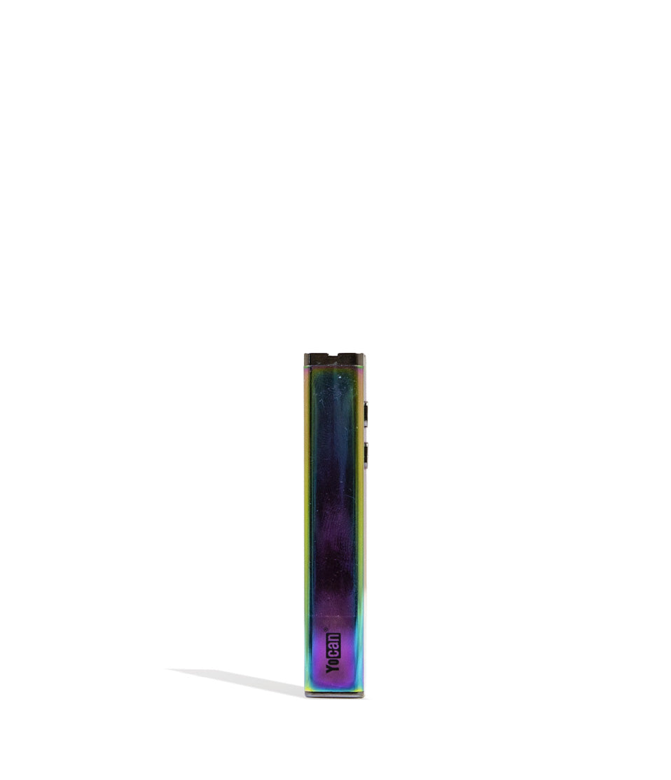 Full Color Wulf Mods Flat Mini 2.0 Variable Voltage Battery Back View on White Background