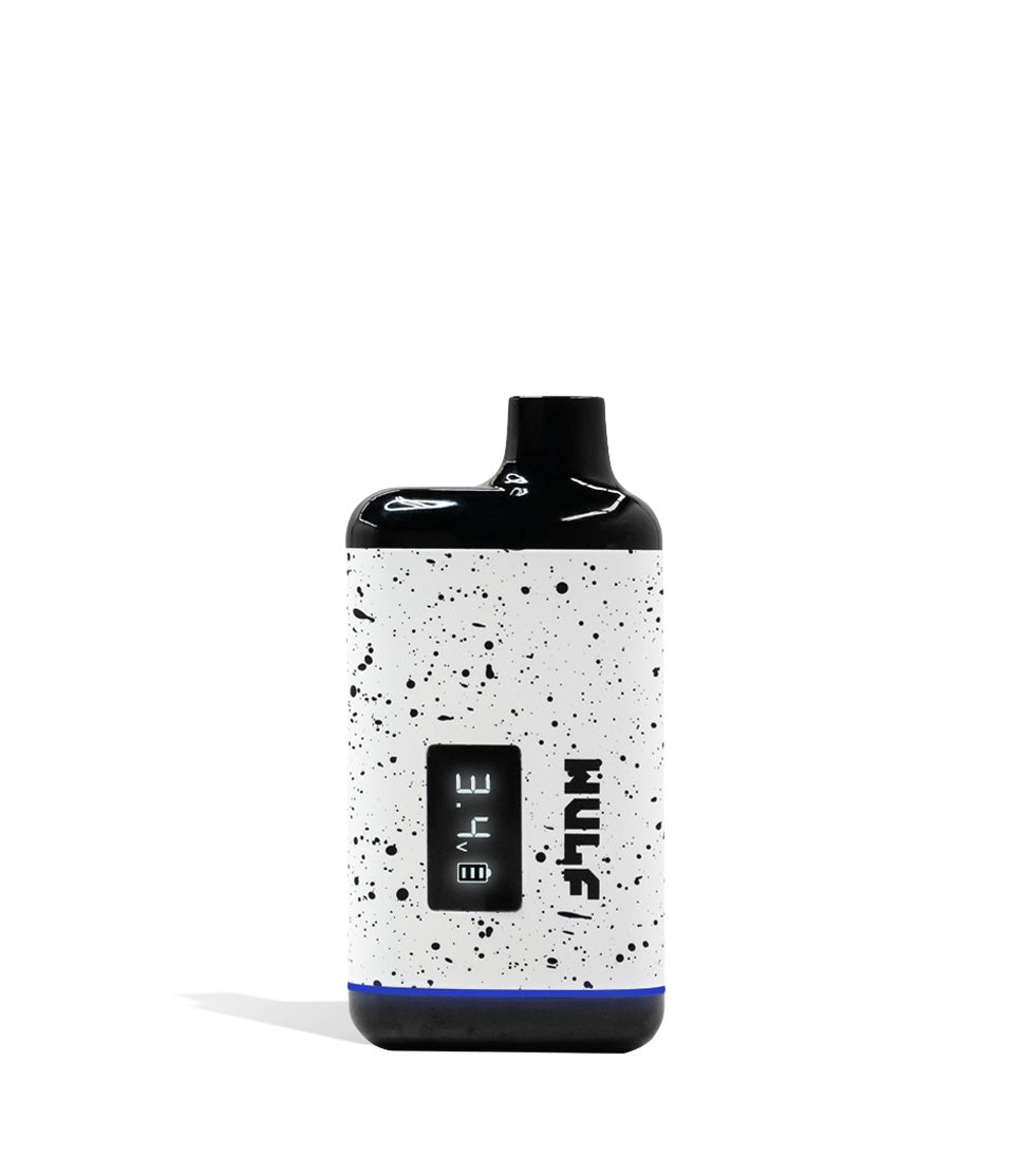 White and Black Spatter Wulf Mods Recon Cartridge Vaporizer on white background