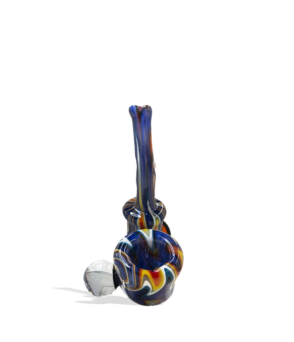 5 inch Glass Sherlock Hand Pipe Bowl Front View on White Background