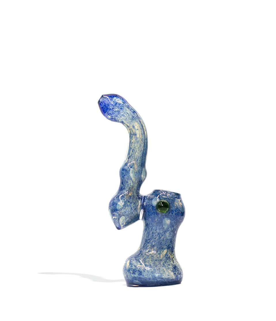 Blue 8 Inch Heavy Duty Handpipe on white background