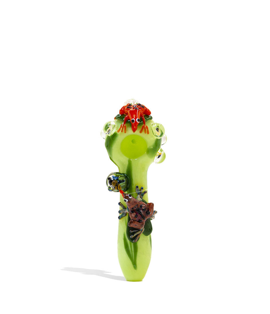 Empire Glassworks Ribbit Spoon Handpipe on white background