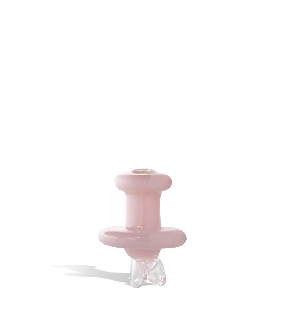 Pink Swirl Colored Carb Cap on white background