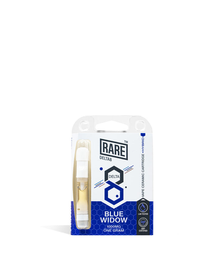 Blue Widow Rare Bar 1g D8 Cartridge on white background