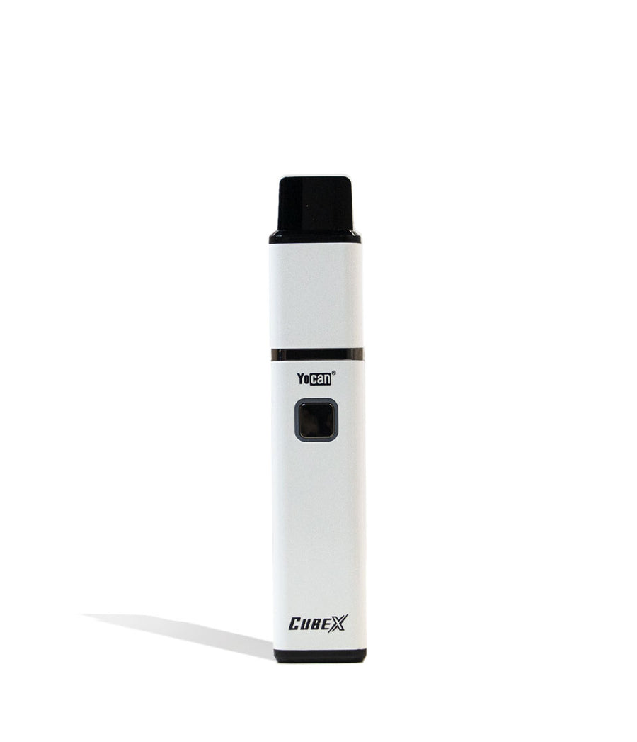 White Yocan CubeX Concentrate Vaporizer Front View on White Background